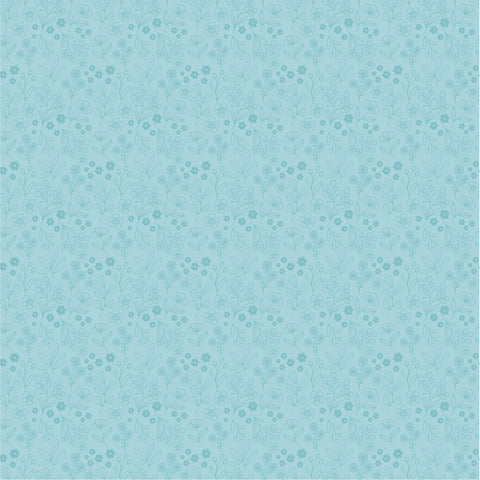 Poppie's Patchwork Club Blue Potters Patch Yardage by Lori Woods for Poppie Cotton Fabrics