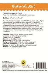 Pumpkin & The Beanstalk Quilt Pattern by Fig Tree Quilts