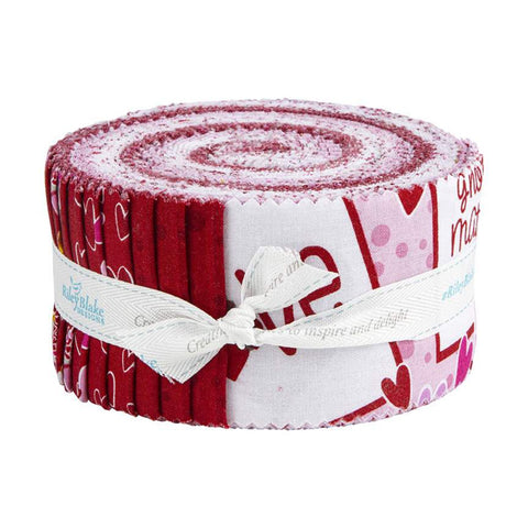 Gnomes In Love 2.5" Rolie Polie by Tara Reed for Riley Blake Designs