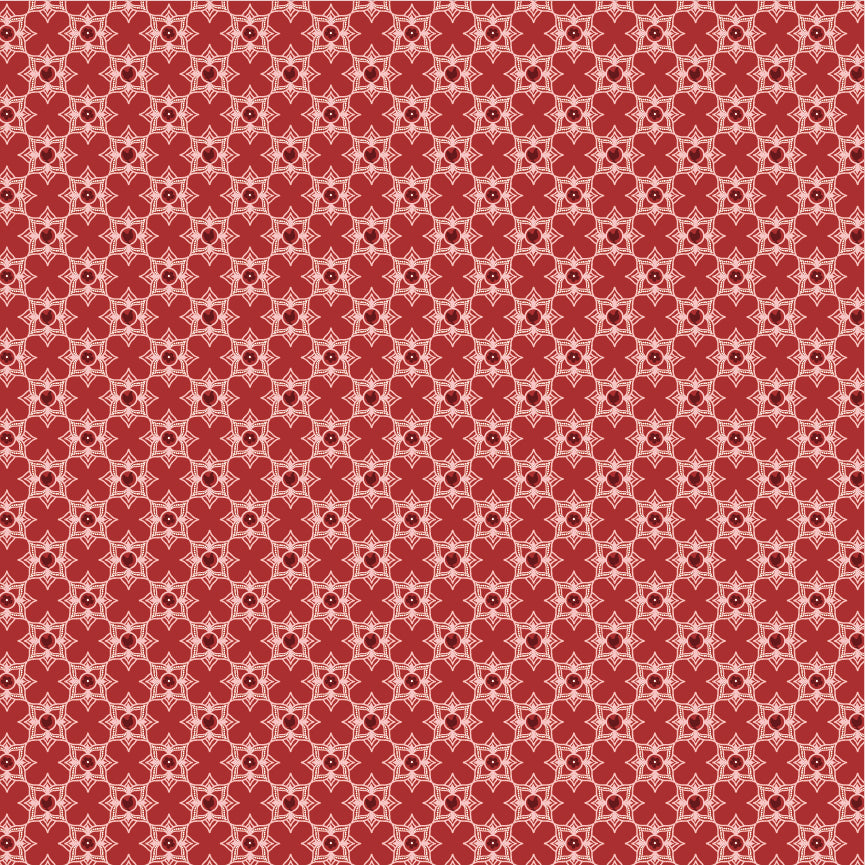 Barnyard Bandana Rodeo Red Yardage by Lori Woods for Poppie Cotton Fabrics