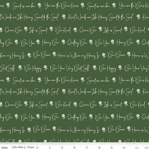 Daisy Fields Hunter Sparkle Sweet As Can Be Yardage by Beverly McCullough for Riley Blake Designs