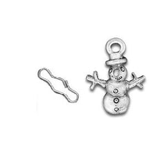 Snowman Zipper Pull or Sewing Charm