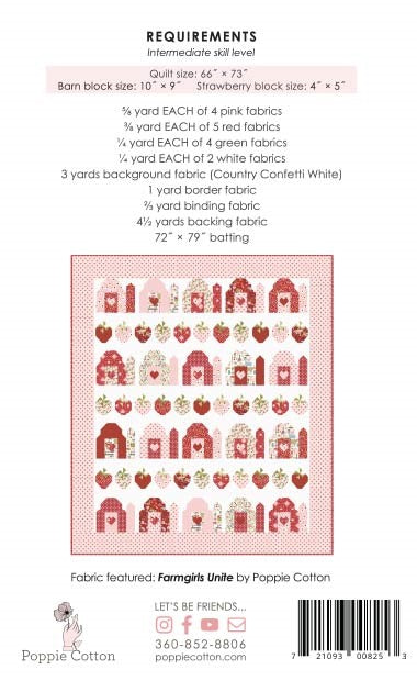 Strawberry Fields Forever Quilt Pattern by Poppie Cotton Fabrics