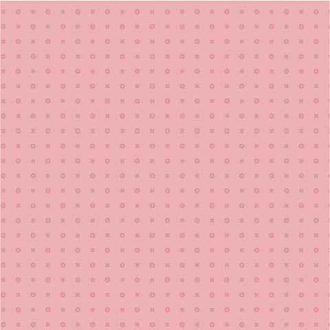 Kiss Hug Pink Sweetheart Yardage by Lori Woods for Poppie Cotton Fabrics