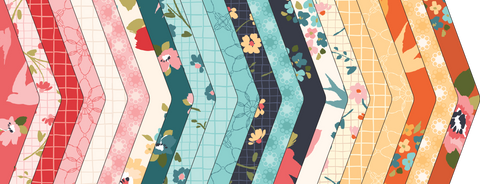 Treasured Threads 10" Precuts by Lori Woods for Poppie Cotton Fabrics