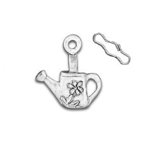 Watering Can Flower Zipper Pull or Sewing Charm