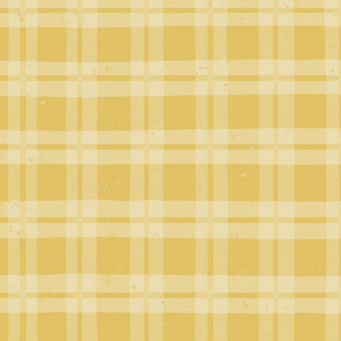 Lemonade Dark Yellow Plaid Yardage by Dan DiPaolo for Clothworks