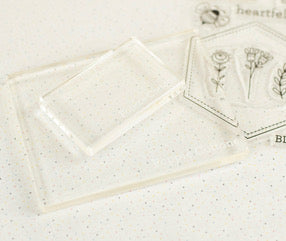 Acrylic Blocks for Embroidery Stamps by Poppie Cotton