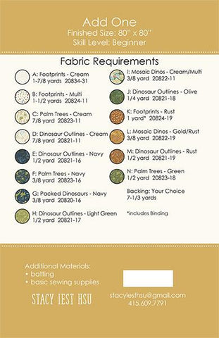 Add One Quilt Pattern by Stacy Iest Hsu