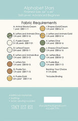 Alphabet Stars Quilt Pattern by Stacy Iest Hsu