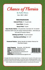 Chance Of Flurries Quilt Pattern by Anka's Treasures