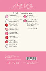 A Swans Love Quilt Pattern by Stacy Iest Hsu