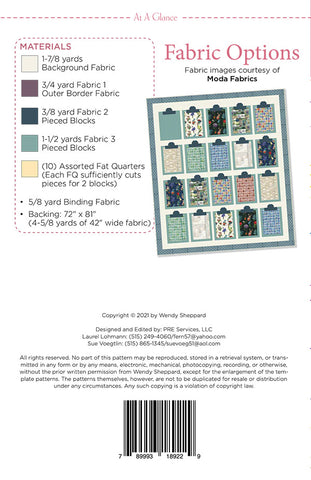 At A Glance Quilt Pattern by Wendy Sheppard