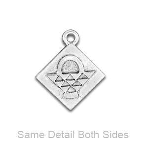 Basket Quilt Block Zipper Pull or Sewing Charm