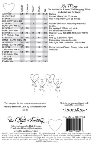 Be Mine Quilt Pattern by The Quilt Factory