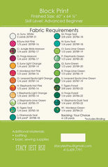 Block Print Quilt Pattern by Stacy Iest Hsu