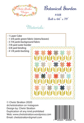Botanical Garden Quilt Pattern by Chelsi Stratton