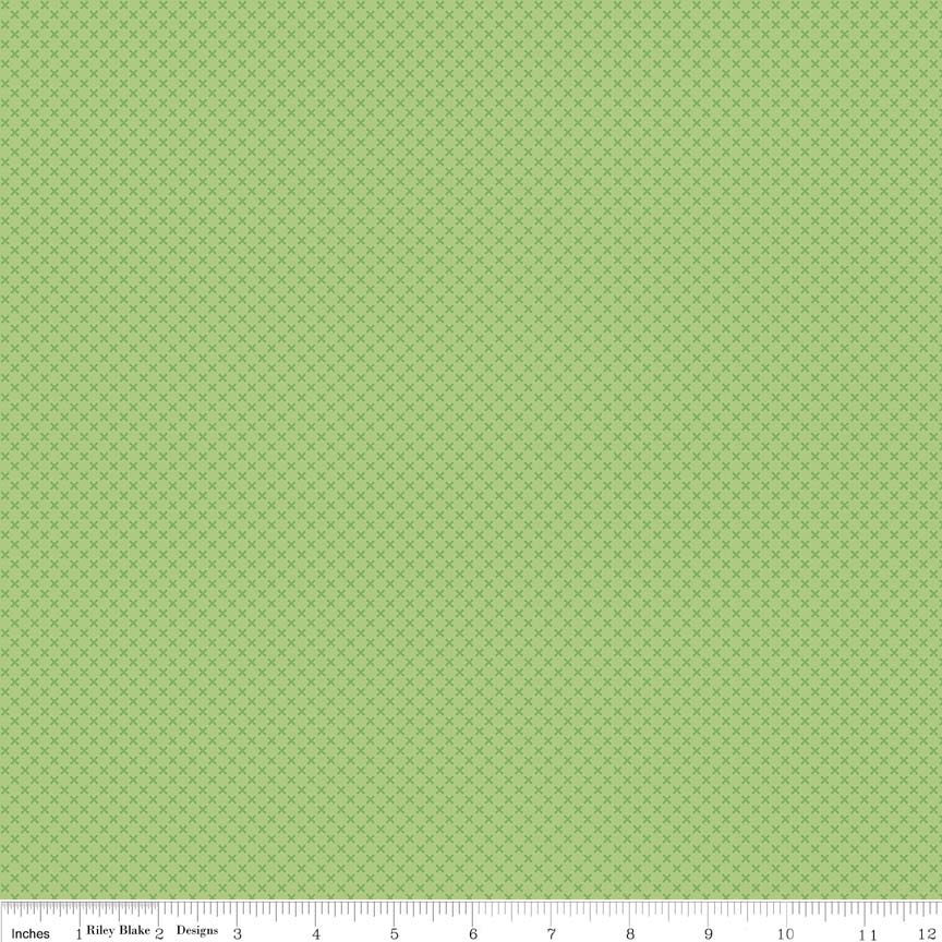 Kisses Green Yardage by Riley Blake Designs