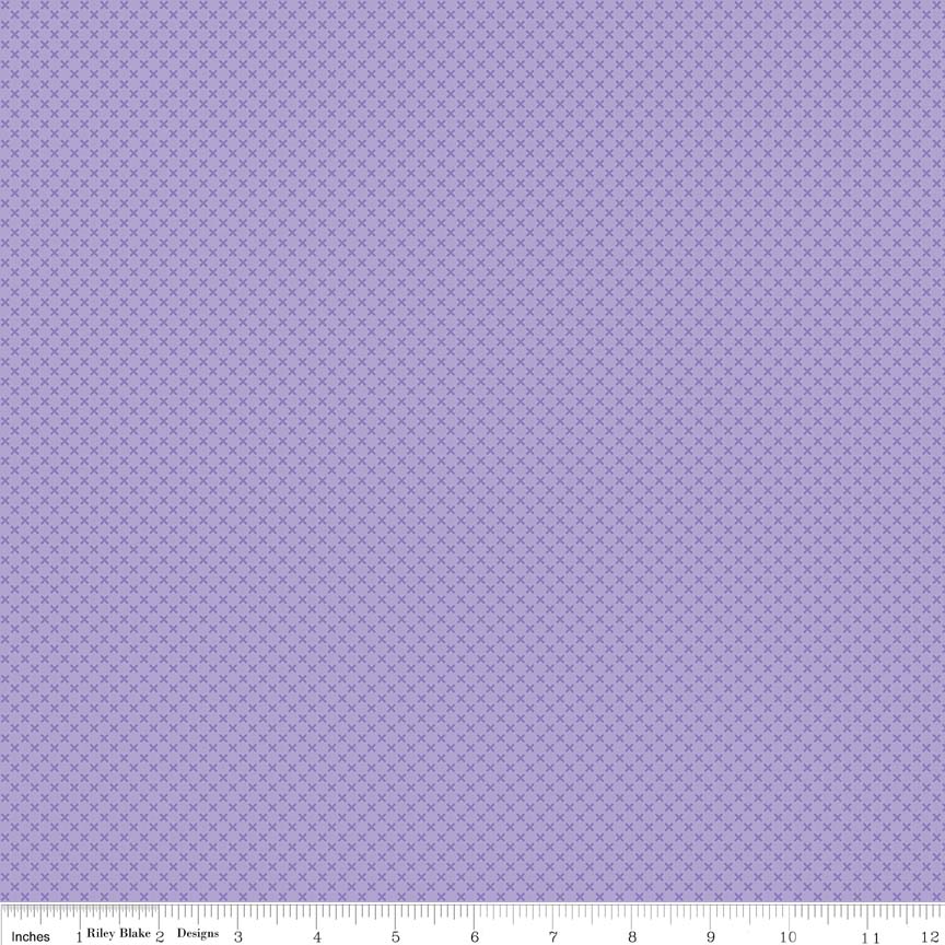Kisses Lilac Yardage by Riley Blake Designs