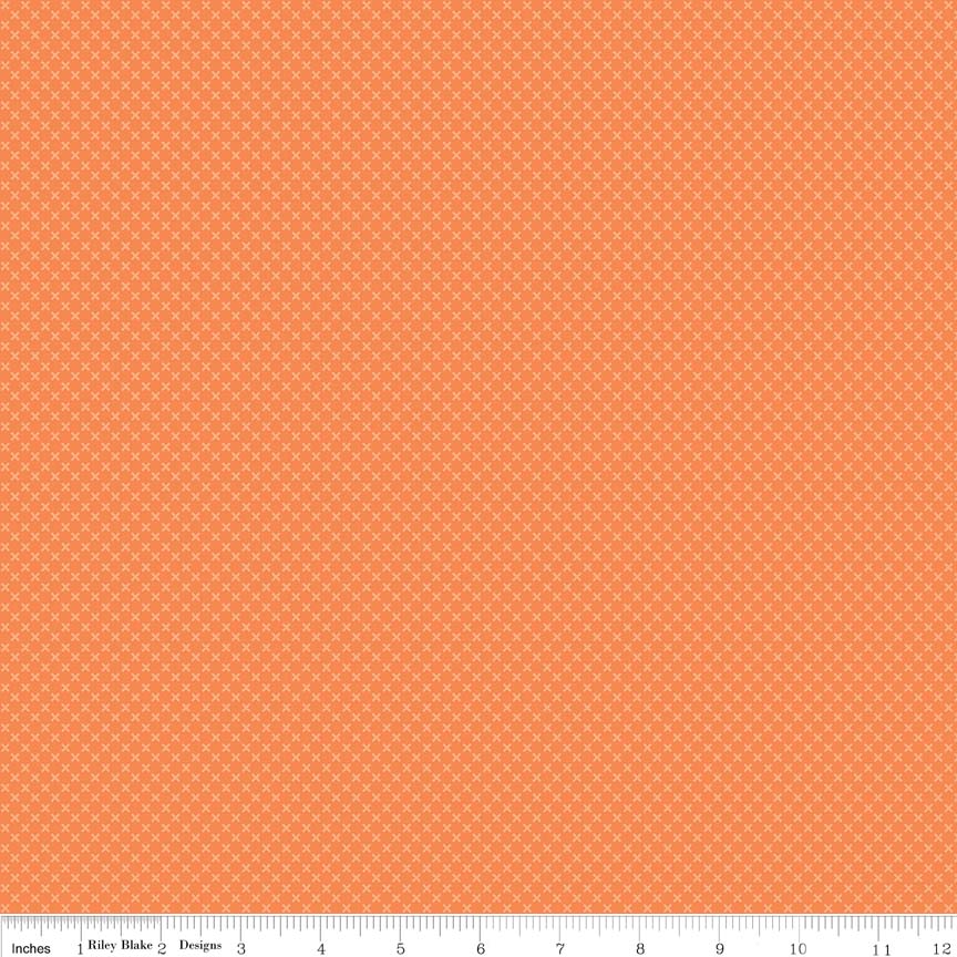 Kisses Orange Yardage by Riley Blake Designs