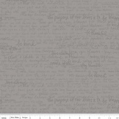 Text Gray Tone on Tone Yardage by Riley Blake Designs