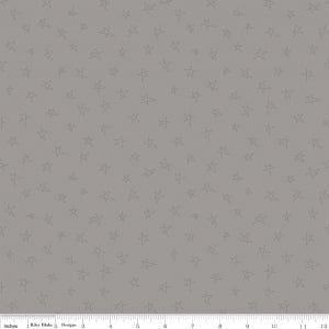Stars Gray Tone on Tone Yardage by Riley Blake Designs
