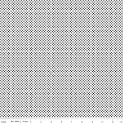 Kisses Black on White Yardage by Riley Blake Designs