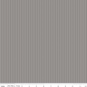 Stripe 1/8" Gray Tone on Tone Yardage by Riley Blake Designs