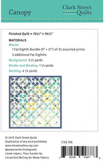 Canopy Quilt Pattern by Clark Street Quilts