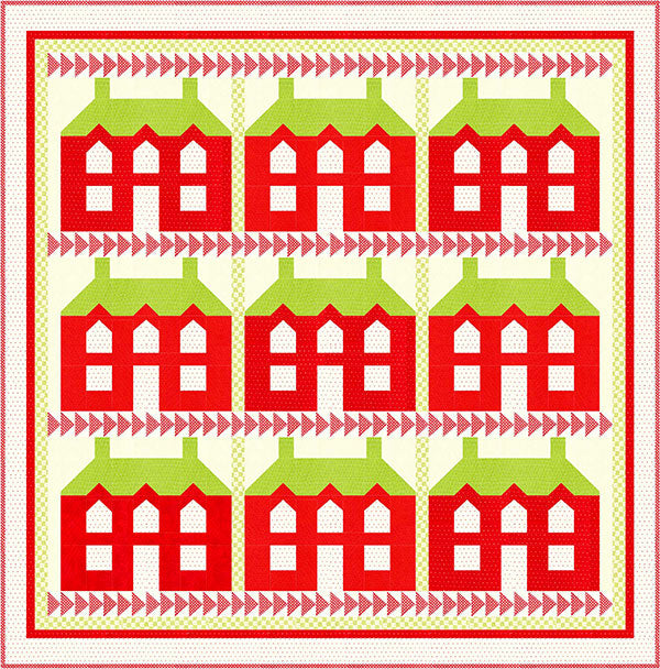 Christmas Manor Quilt Pattern by Fig Tree & Co.