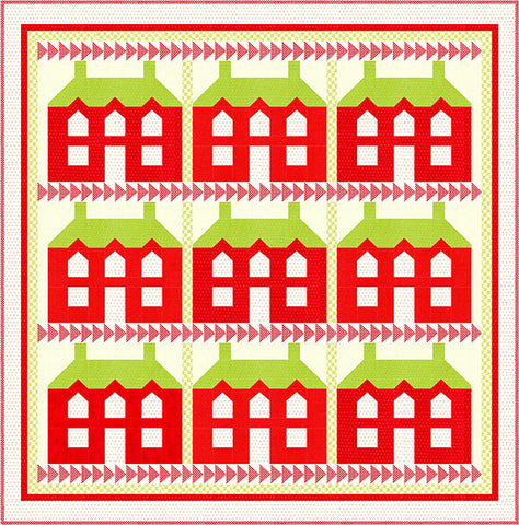 Christmas Manor Quilt Pattern by Fig Tree & Co.