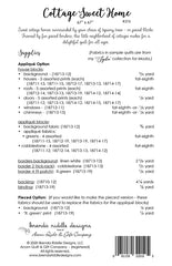 Cottage Sweet Home Quilt Pattern by Brenda Riddle Designs