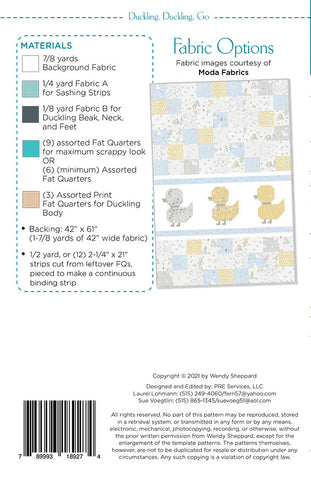 Duckling Duckling Go Quilt Pattern by Wendy Sheppard