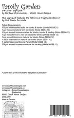 Family Garden Quilt Pattern by Coach House Designs