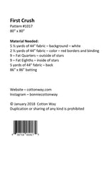 First Crush Quilt Pattern by Bonnie Olaveson for Cotton Way