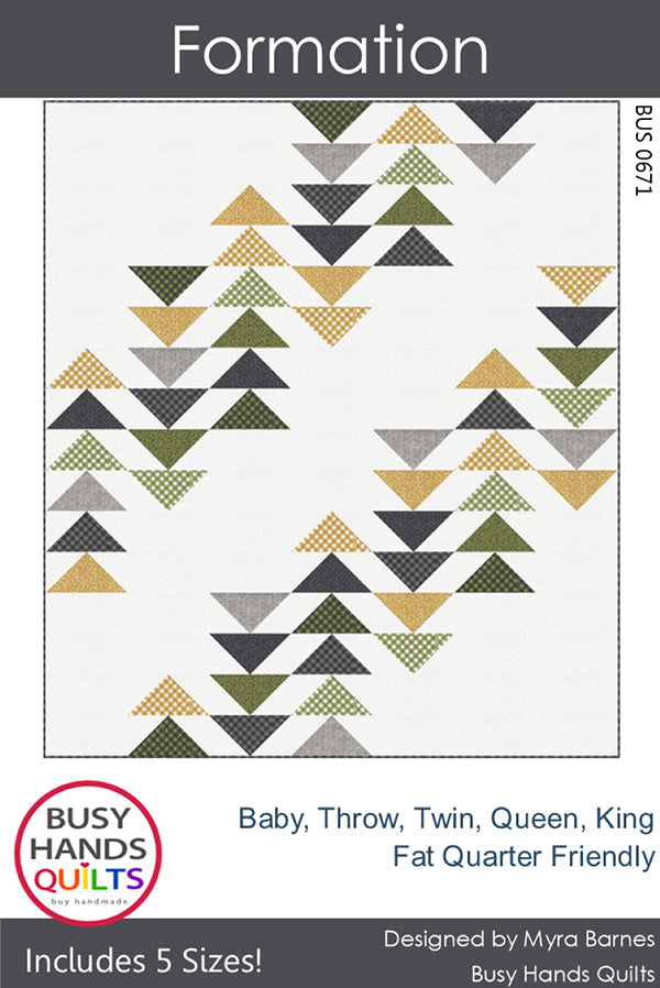 Formation Quilt Pattern by Busy Hands Quilts