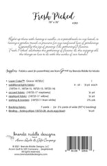 Fresh Picked Quilt Pattern by Brenda Riddle Designs