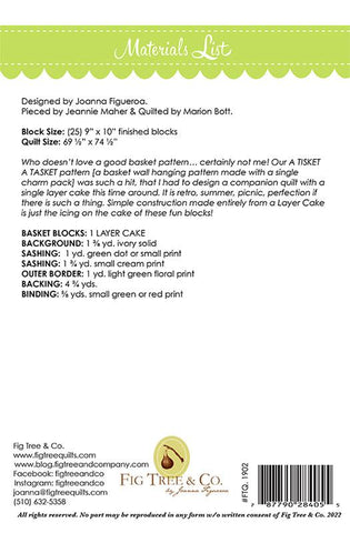 Fruit Basket Quilt Pattern by Fig Tree & Co.