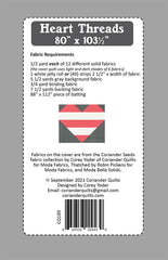 Heart Threads Quilt Pattern by Coriander Quilts