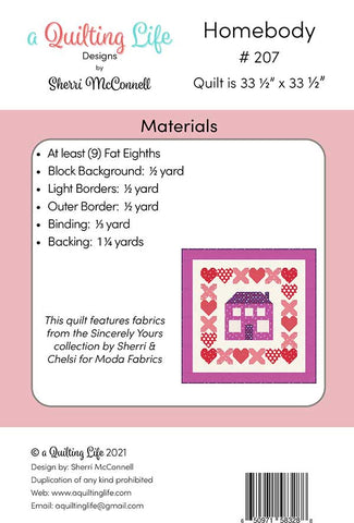 Homebody Quilt Pattern by Sherri McConnell of A Quilting Life Designs