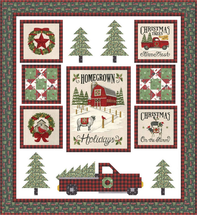 Homegrown Holidays Quilt Kit by Deb Strain