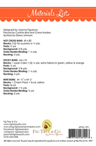 Hot Cross Buns Quilt Pattern by Fig Tree & Co.