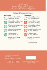 Lil Whale Quilt Pattern by Stacy Iest Hsu