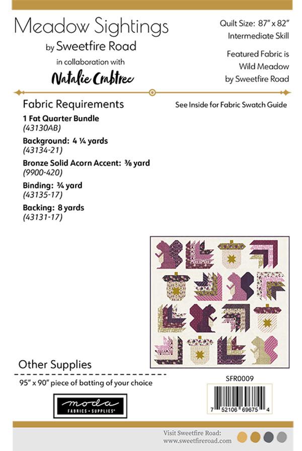 Meadow Sightings Quilt Pattern by Sweetfire Road