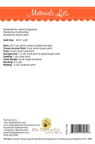 Mid Summer Stars Quilt Pattern by Fig Tree & Co.