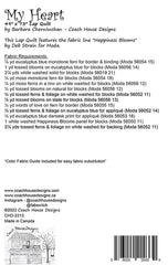 My Heart Quilt Pattern by Coach House Designs