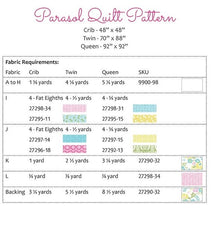 Parasol Quilt Pattern by Nova Birchfield