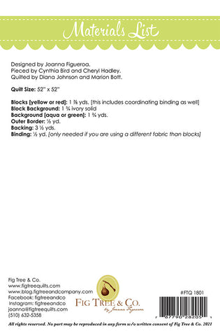 Pineapple Crush Quilt Pattern by Fig Tree & Co.