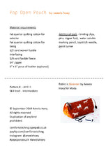 Pop Open Pouch Pattern by Aneela Hoey