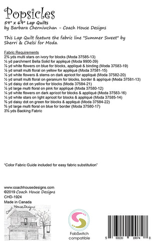 Popsicles Quilt Pattern by Coach House
